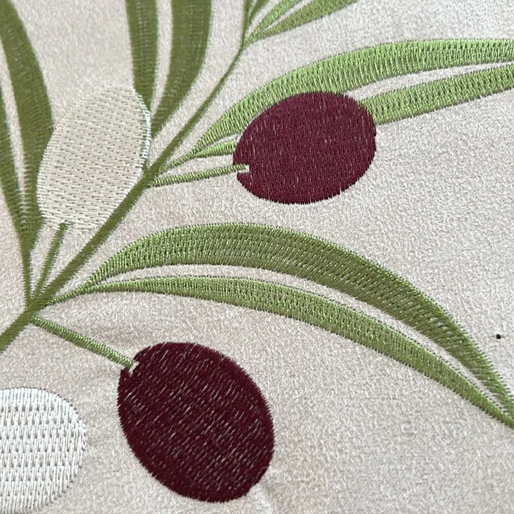 Sonoma 4 embroidered olive branch placemats.